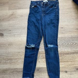 "Keller" High Rise Jeans, Dark Wash - CJLA